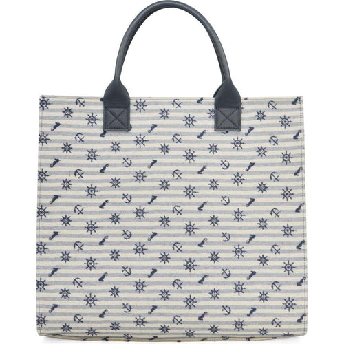 Load image into Gallery viewer, Seajure Atol Tote Bag Embroidered Linen
