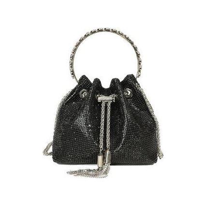 Load image into Gallery viewer, Chic Design Mini Bucket Bag Diamond Sling Purse
