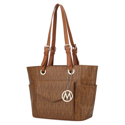 Load image into Gallery viewer, MKF Collection Griselda M Signature Tote Bag Vegan Leather by Mia K
