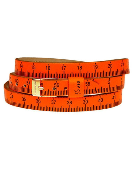 Il MEZZOMETRO Mod. FLUO - Bracciale in pelle/leather bracelet-0