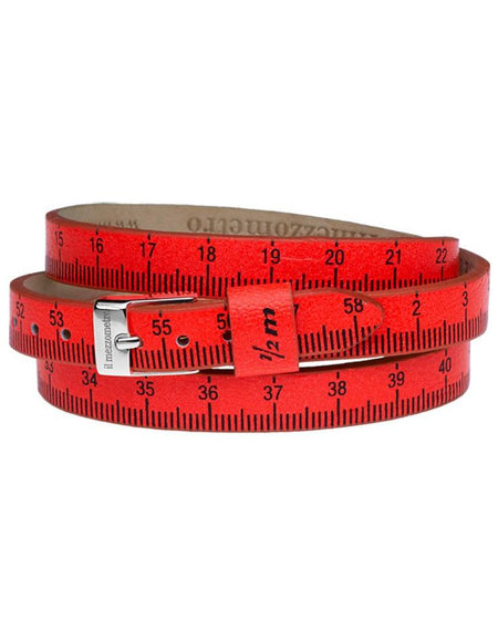 Il MEZZOMETRO Mod. FLUO - Bracciale in pelle/leather bracelet-0