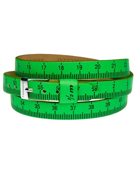 Il MEZZOMETRO Mod. FLUO - Bracciale in pelle/leather bracelet-0