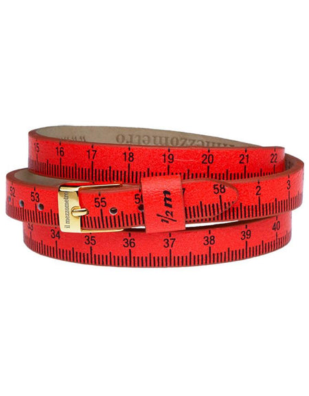 Il MEZZOMETRO Mod. FLUO - Bracciale in pelle/leather bracelet-0