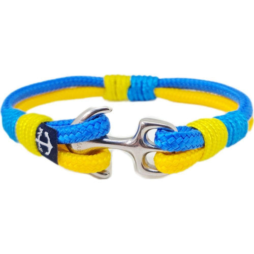 Load image into Gallery viewer, Ukrainian Flag Nautical Bracelet-0
