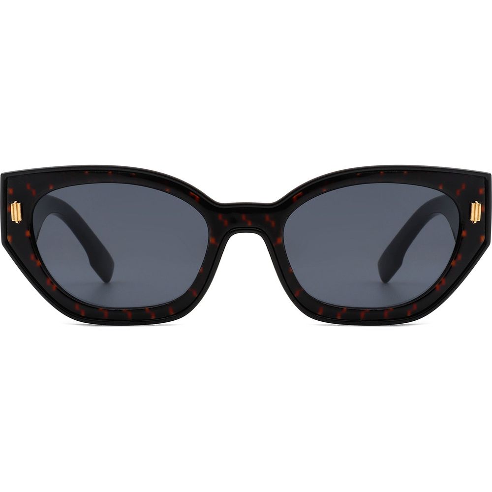 Dawnmist - Geometric Retro Round Irregular Narrow Cat Eye Sunglasses