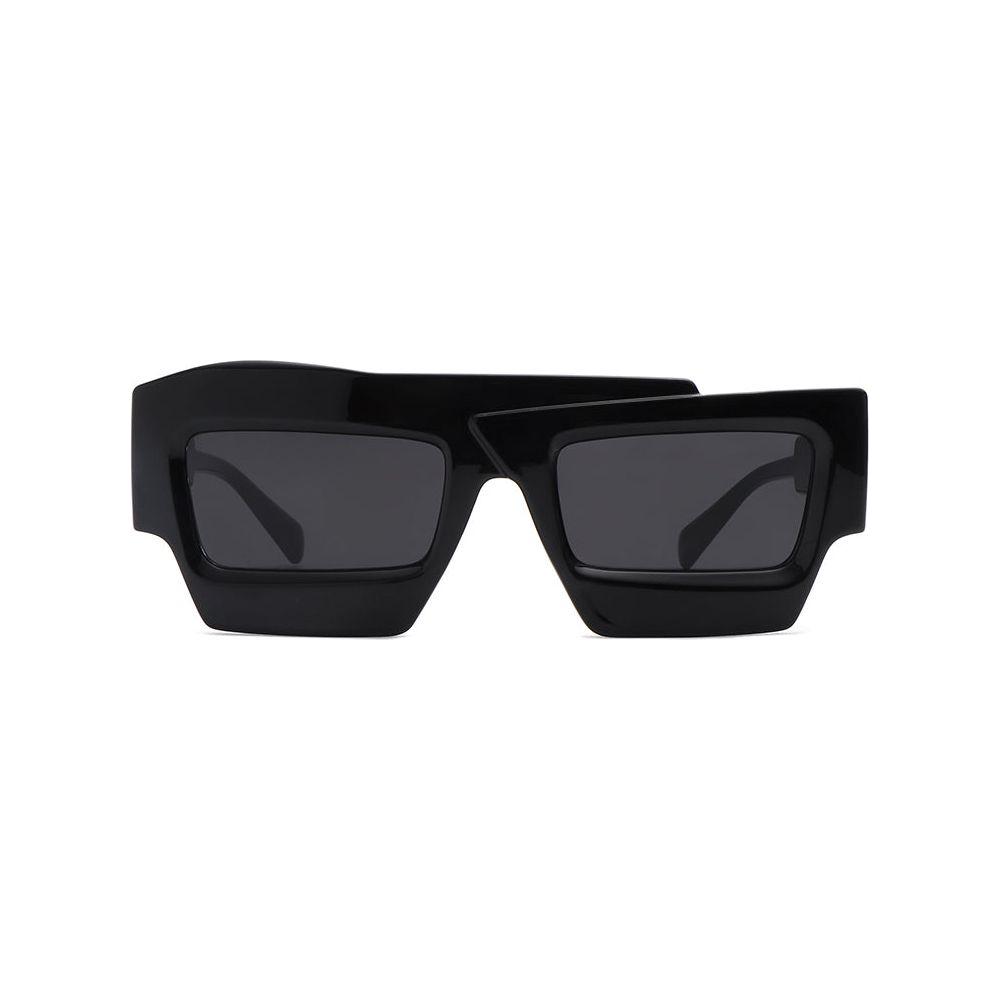 Brynden - Futuristic Square Irregular Flat Top Two-Tone Sunglasses