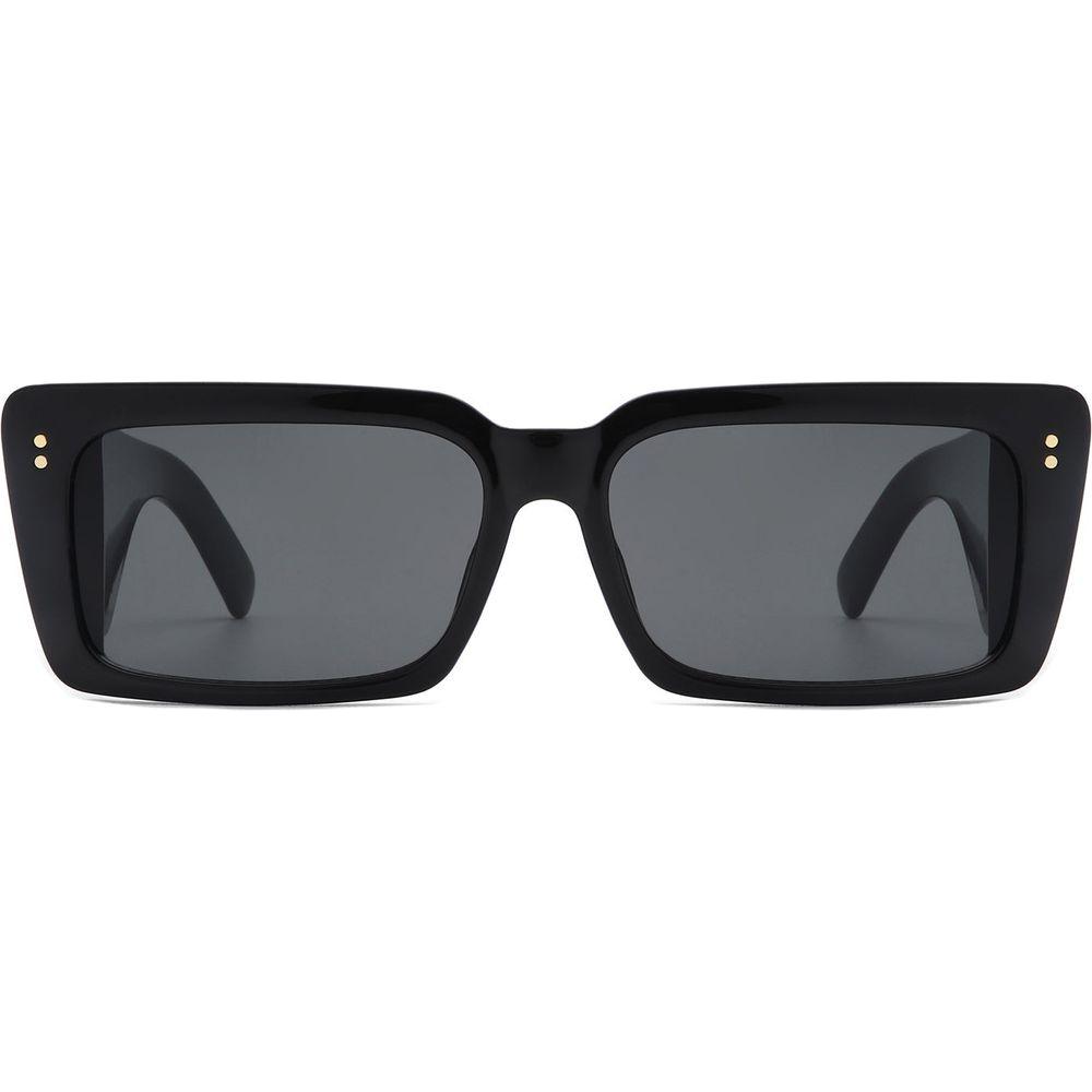 Yoplines - Retro Rectangle Square Flat Top Tinted Sunglasses