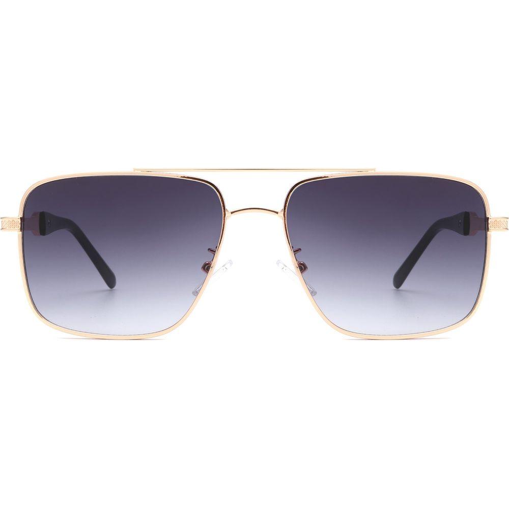 Drift - Square Flat Top Tinted Brow-Bar Fashion Sunglasses