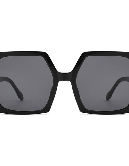 Sylas - Flat Top Irregular Bat Wing Square Sunglasses