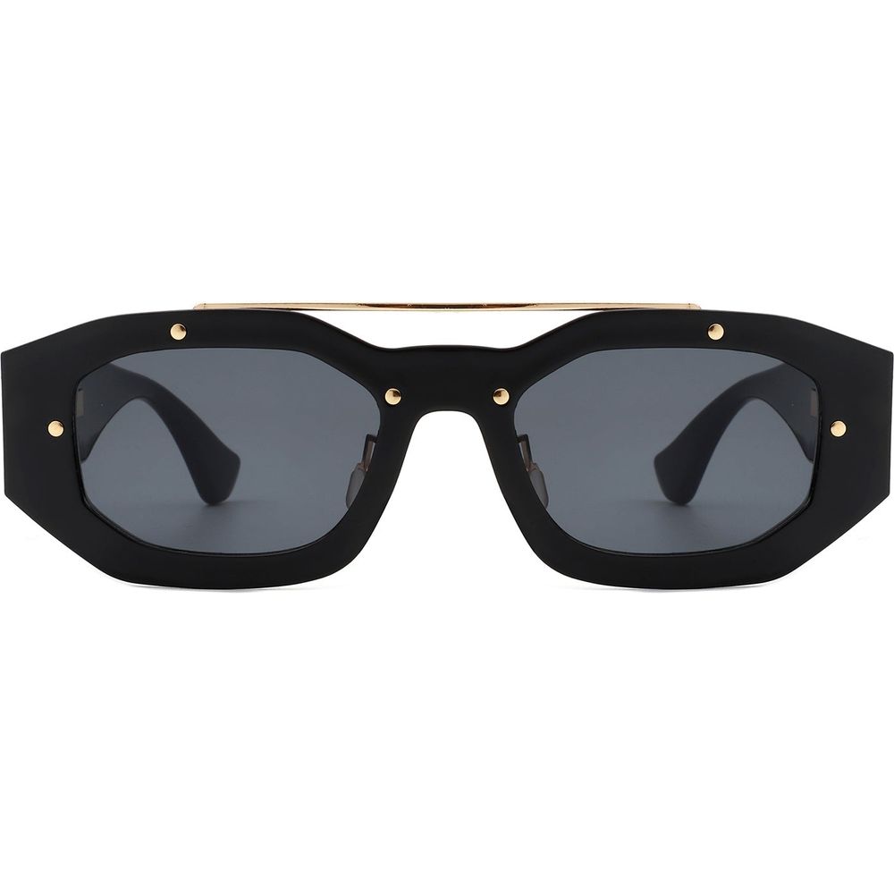 Xanadusk- Geometric Retro Irregular Brow-Bar Square Fashion Sunglasses