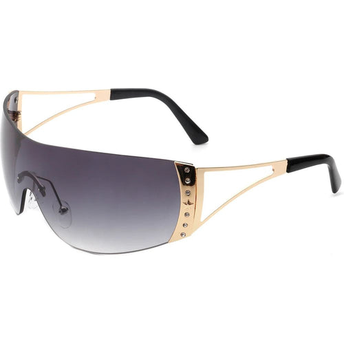 Load image into Gallery viewer, Vaeris - Rimless Rectangle Chic Rhinestone Luxury Sunglasses
