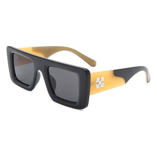 Load image into Gallery viewer, Lumos - Square Retro Two-Tone Thick Frame Flat-Top Sunglasses
