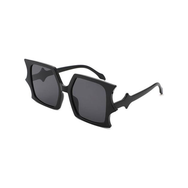 Sylas - Flat Top Irregular Bat Wing Square Sunglasses