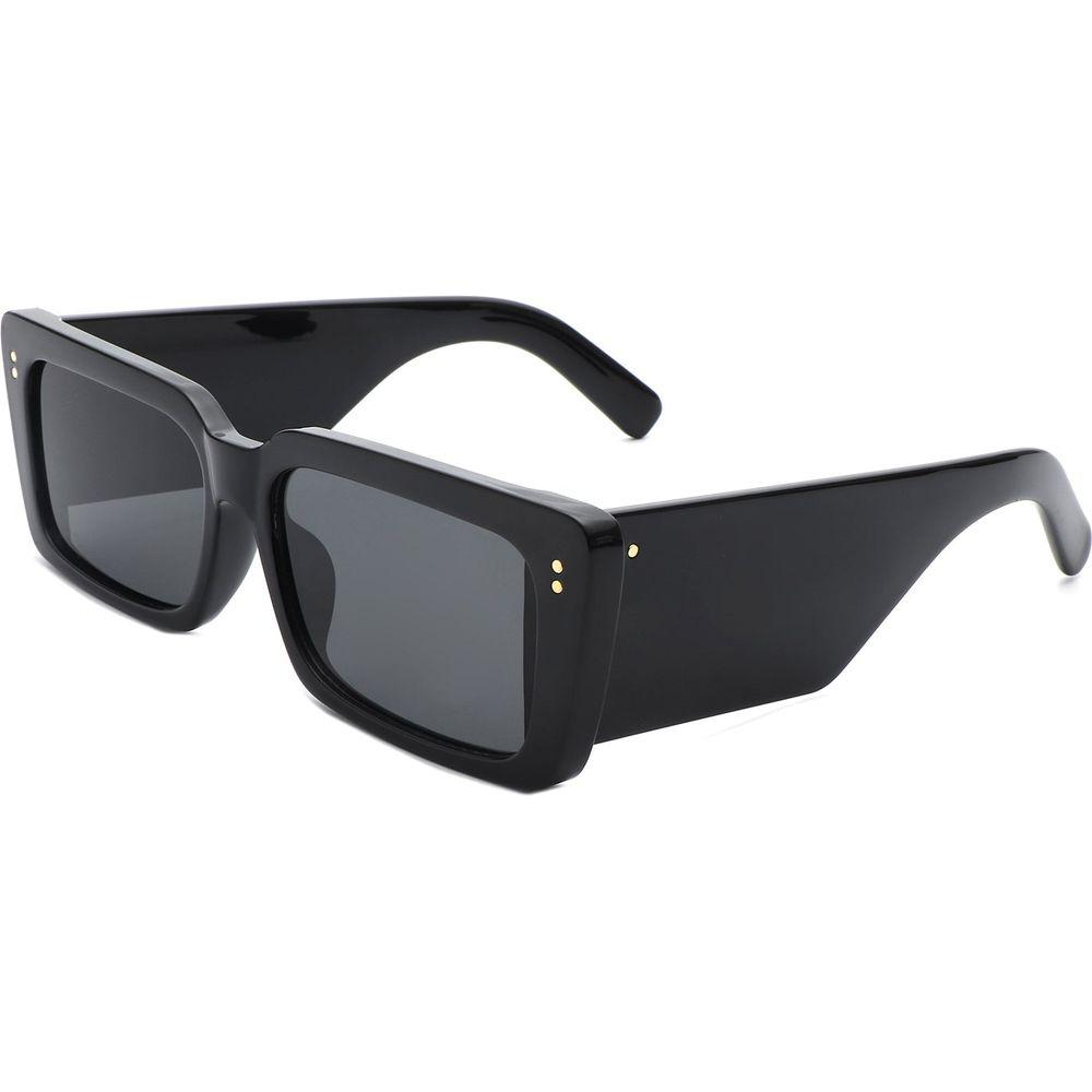 Yoplines - Retro Rectangle Square Flat Top Tinted Sunglasses