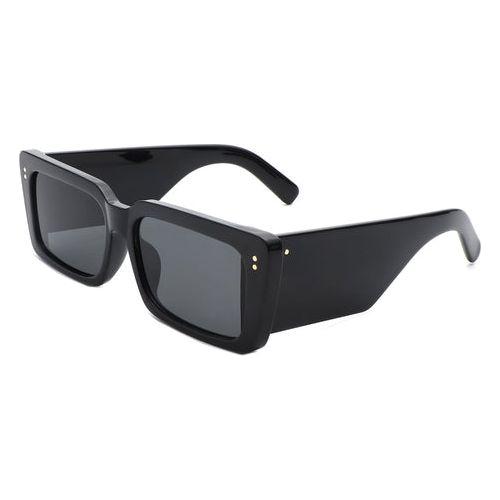 Yoplines - Retro Rectangle Square Flat Top Tinted Sunglasses