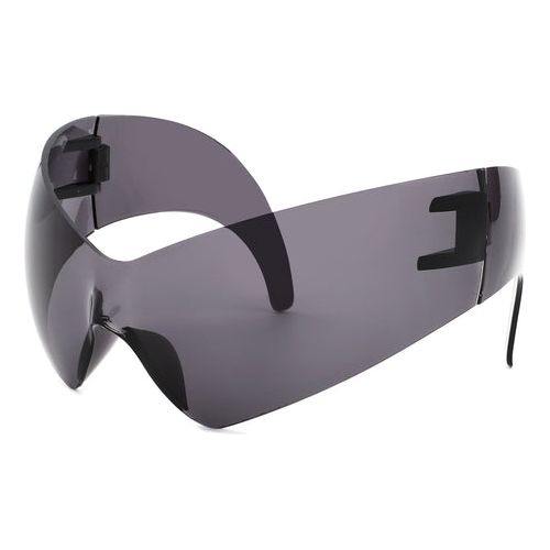 Load image into Gallery viewer, Clutch - Modern Rimless Oversized Color Pop Curved Sunglasses
