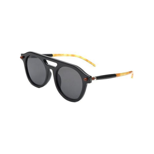 Load image into Gallery viewer, Vivid - Retro Round Brow-Bar Vintage Circle Sunglasses
