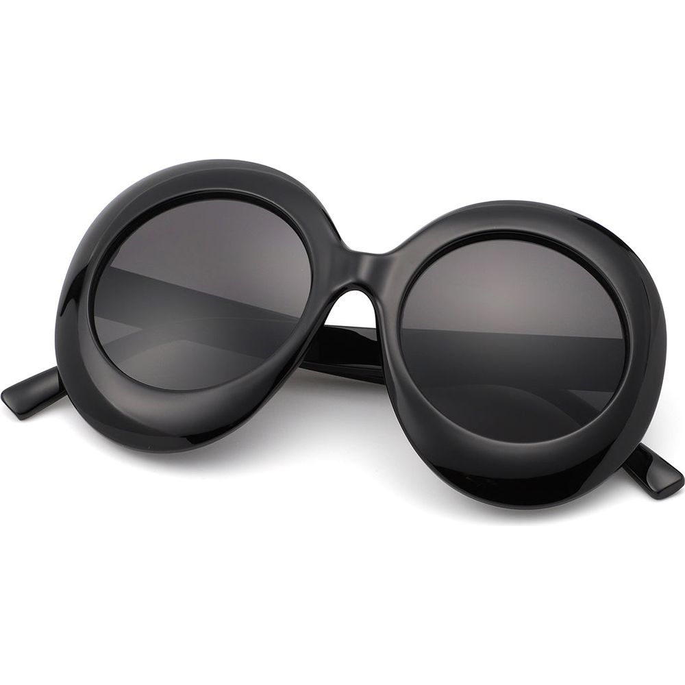 Quest - Oversized Oval Round Women's Fashion Sunglasses