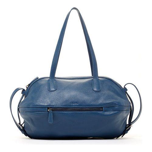 Load image into Gallery viewer, Catherine Blue Leather Satchel Bag
