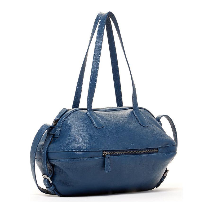 Catherine Blue Leather Satchel Bag