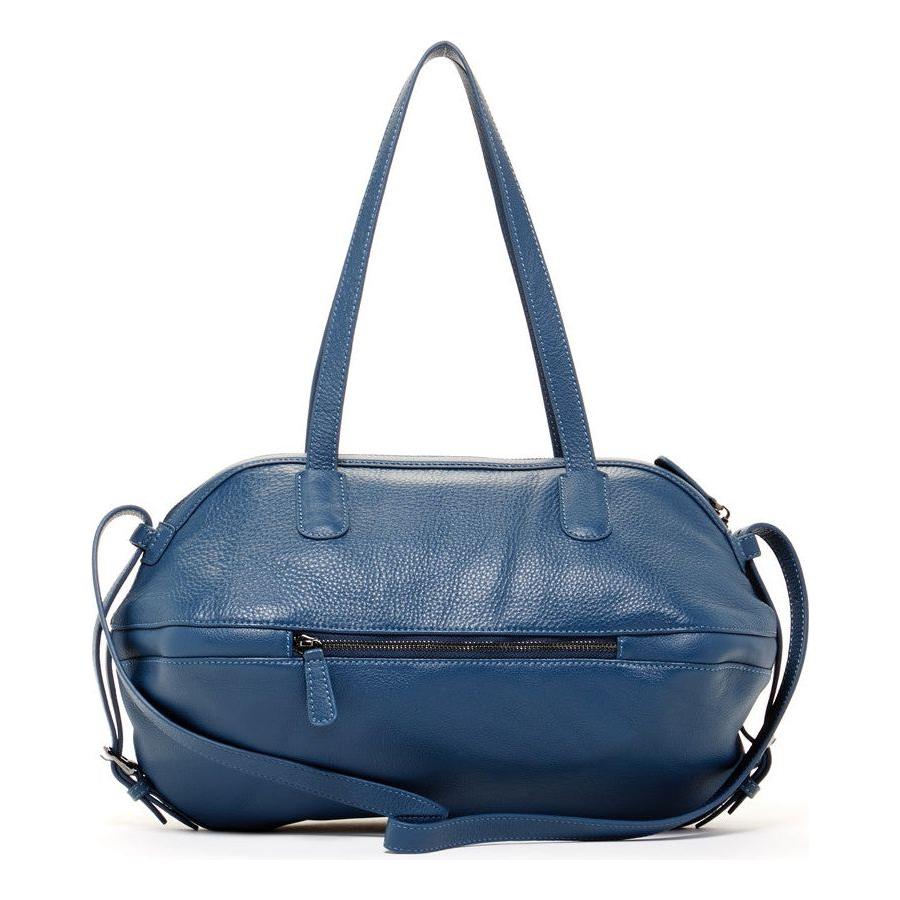 Catherine Blue Leather Satchel Bag