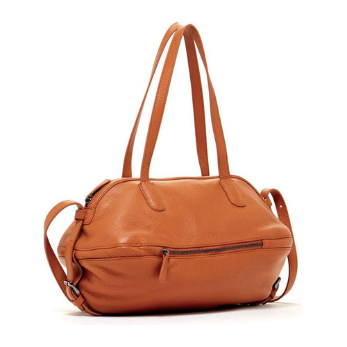 Load image into Gallery viewer, Catherine Leather Satchel Bag Brown - A Luxurious Duffel Experience
