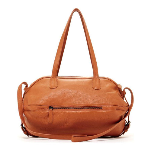 Load image into Gallery viewer, Catherine Leather Satchel Bag Brown - A Luxurious Duffel Experience
