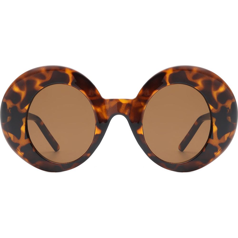 Yoke - Retro Chic Fashion Oversized Round Women's Sunglasses