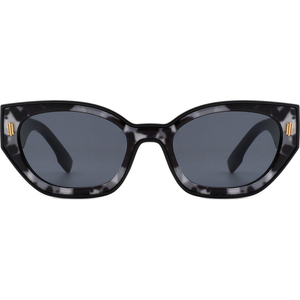 Dawnmist - Geometric Retro Round Irregular Narrow Cat Eye Sunglasses