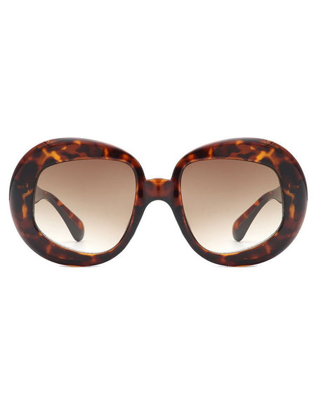 Maven - Oversized Geometric Oval Round Fashion Women's Sunglasses