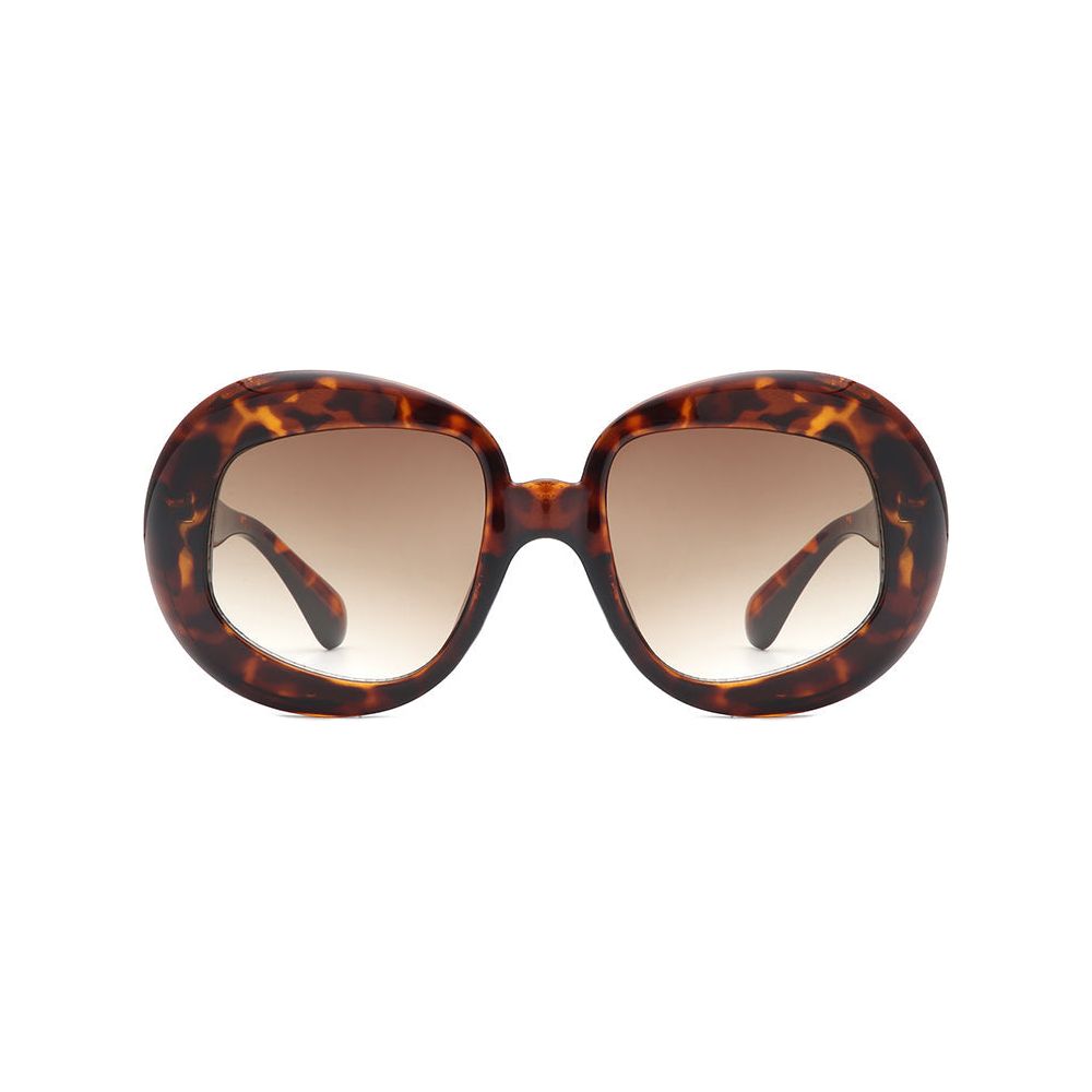 Maven - Oversized Geometric Oval Round Fashion Women's Sunglasses