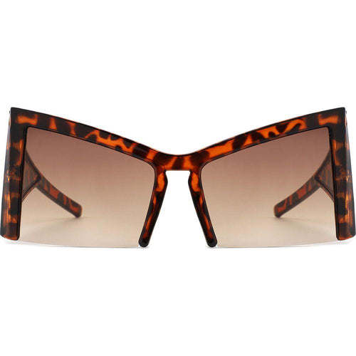 Load image into Gallery viewer, Elyndor - Oversized Geometric Square Semi-Rimless Cat Eye Sunglasses
