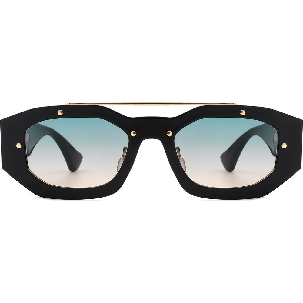 Xanadusk- Geometric Retro Irregular Brow-Bar Square Fashion Sunglasses