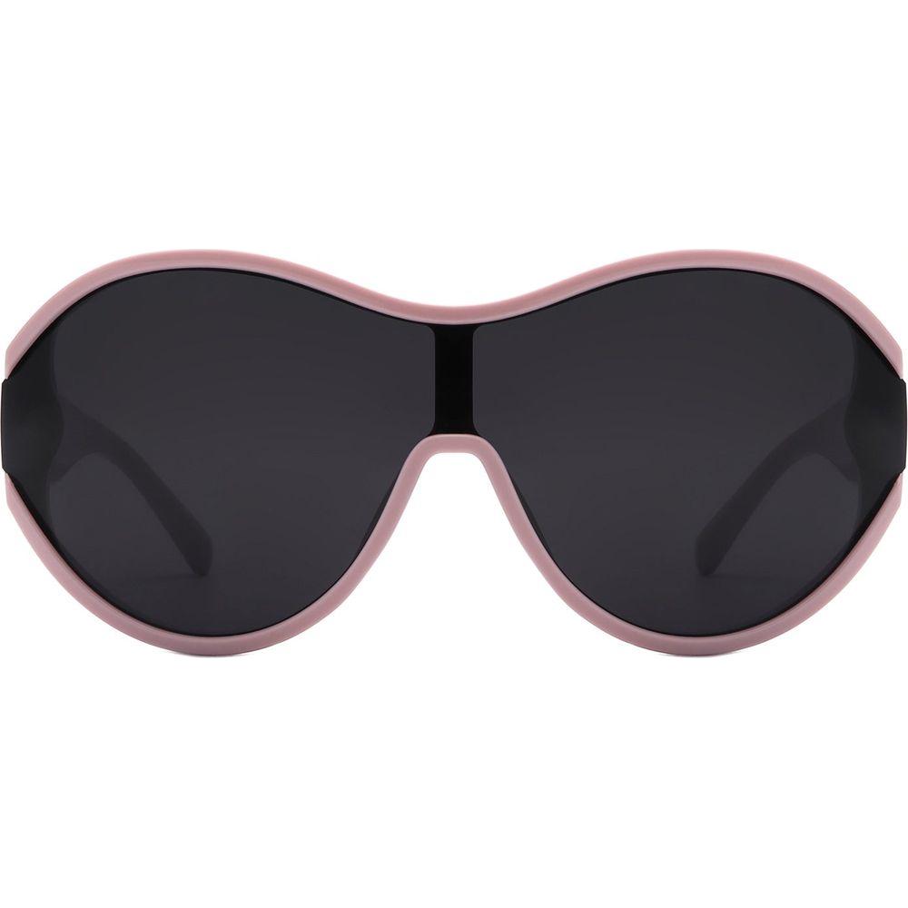 Gwyneth - Retro Oversized Oval Curved Round Sunglasses