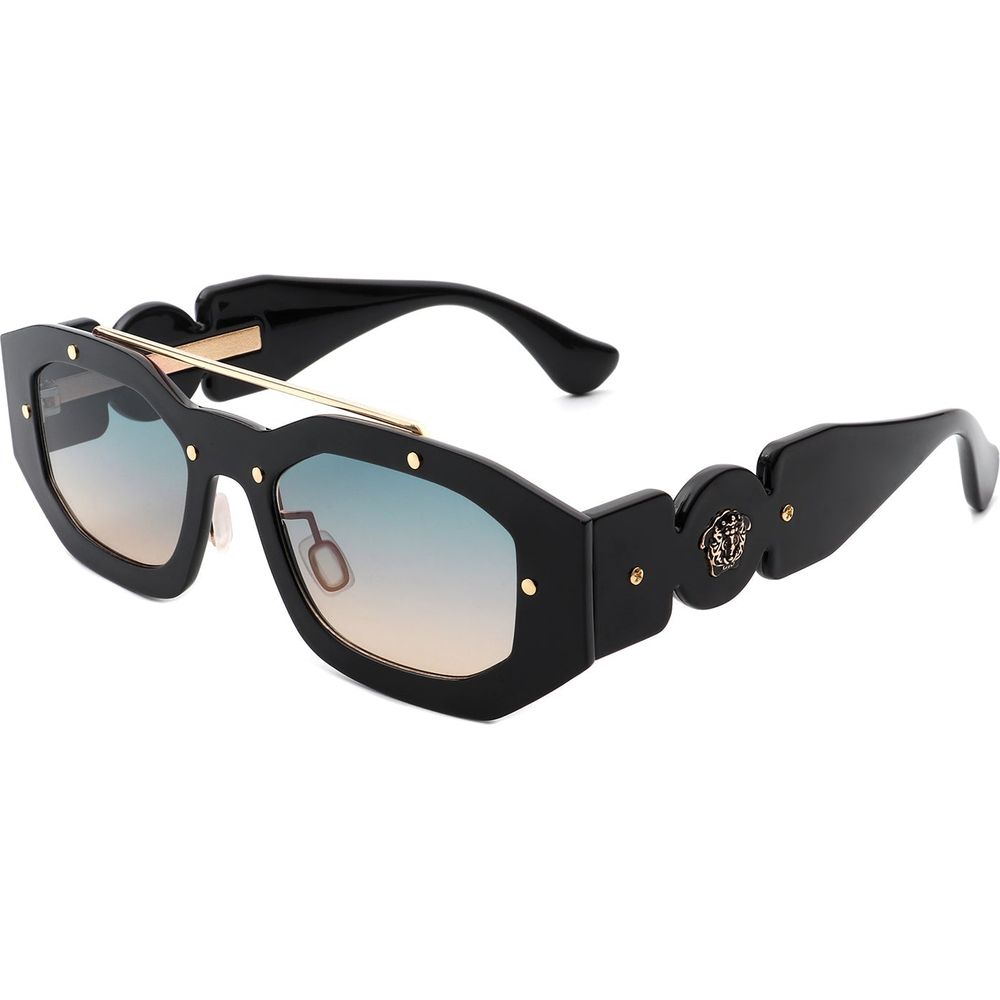 Xanadusk- Geometric Retro Irregular Brow-Bar Square Fashion Sunglasses