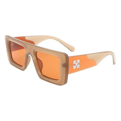 Load image into Gallery viewer, Lumos - Square Retro Two-Tone Thick Frame Flat-Top Sunglasses
