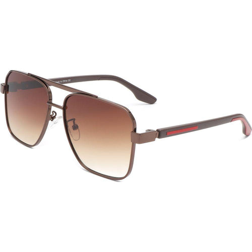 Load image into Gallery viewer, Shimmer - Square Flat Top Tinted Brow-Bar Fashion Sunglasses
