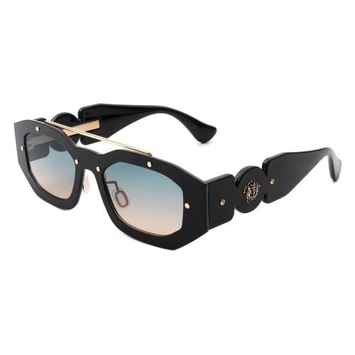 Xanadusk- Geometric Retro Irregular Brow-Bar Square Fashion Sunglasses