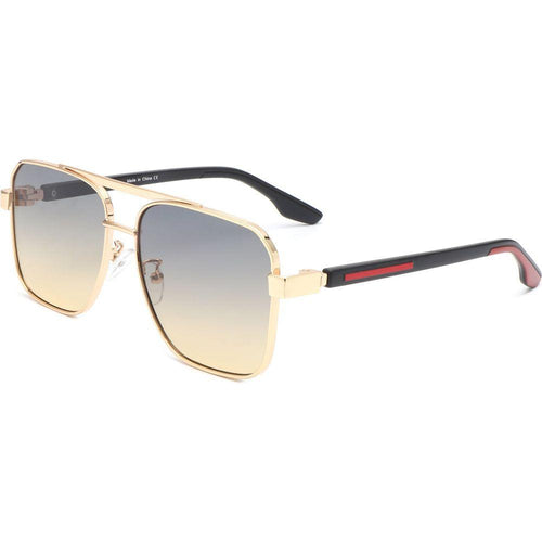 Load image into Gallery viewer, Shimmer - Square Flat Top Tinted Brow-Bar Fashion Sunglasses
