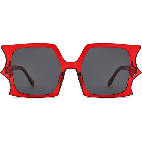 Load image into Gallery viewer, Sylas - Flat Top Irregular Bat Wing Square Sunglasses
