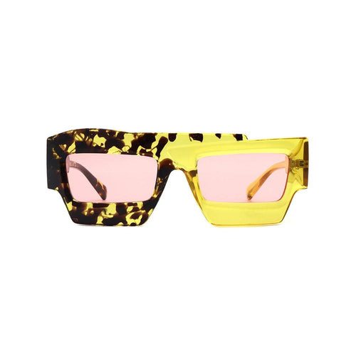 Load image into Gallery viewer, Brynden - Futuristic Square Irregular Flat Top Two-Tone Sunglasses
