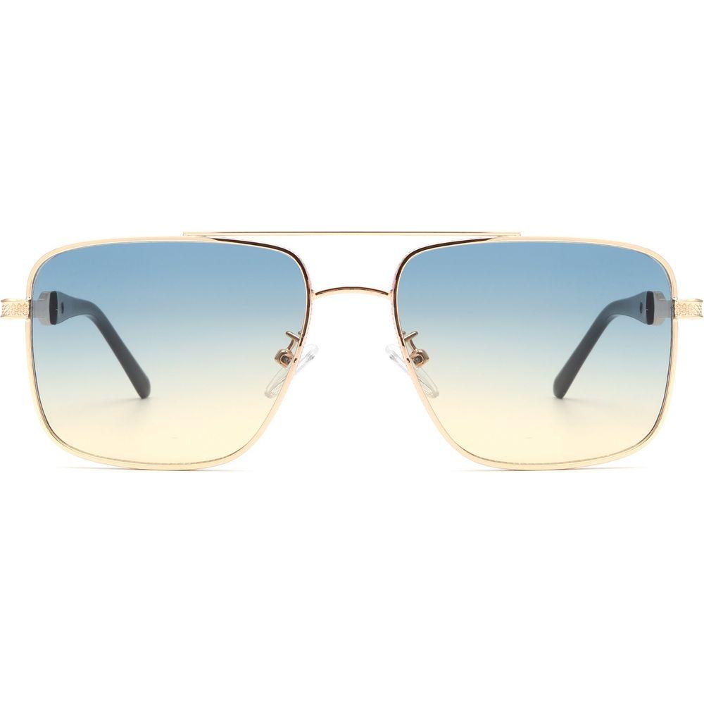 Drift - Square Flat Top Tinted Brow-Bar Fashion Sunglasses