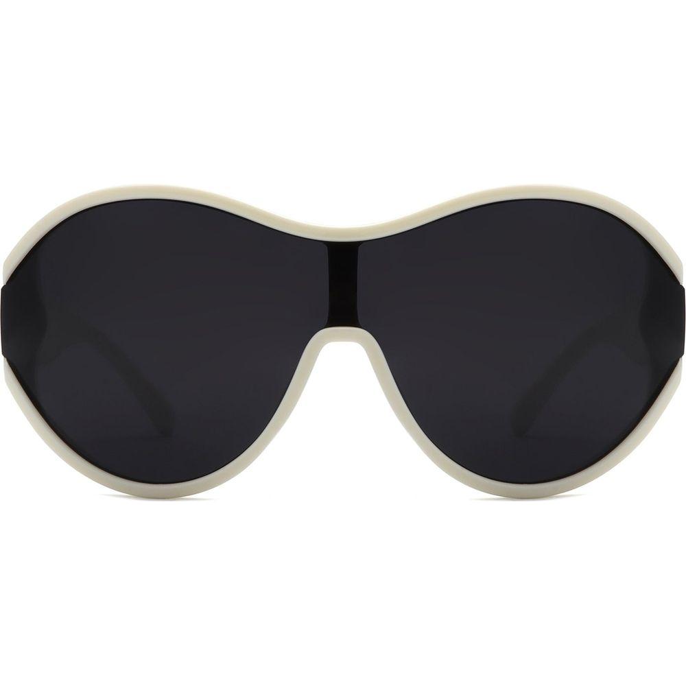 Gwyneth - Retro Oversized Oval Curved Round Sunglasses