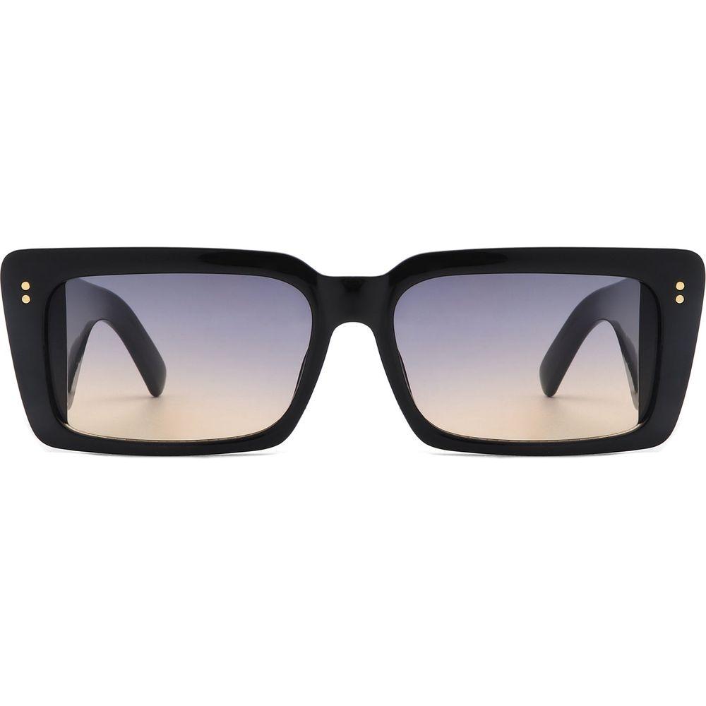 Yoplines - Retro Rectangle Square Flat Top Tinted Sunglasses