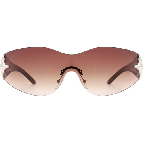 Load image into Gallery viewer, Spark - Sleek Rimless Double Star Fashion Shield Sunglasses
