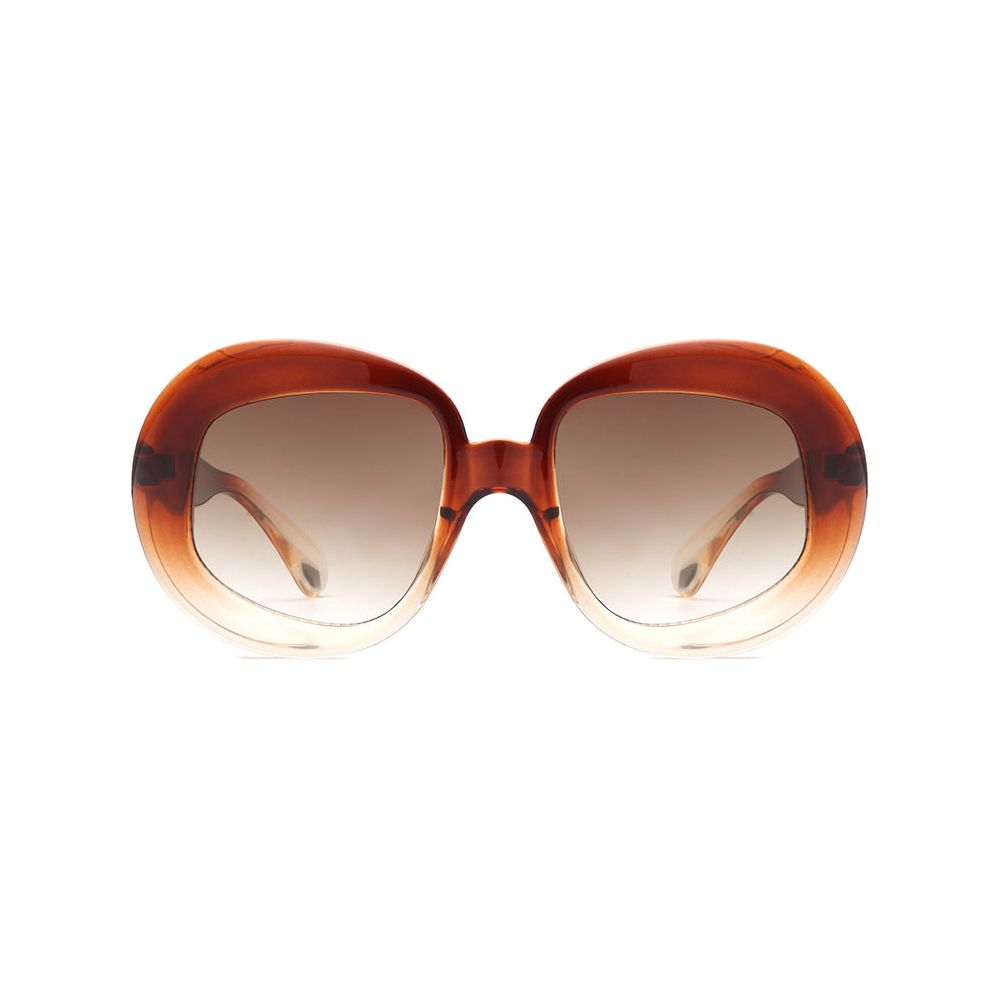 Maven - Oversized Geometric Oval Round Fashion Women's Sunglasses