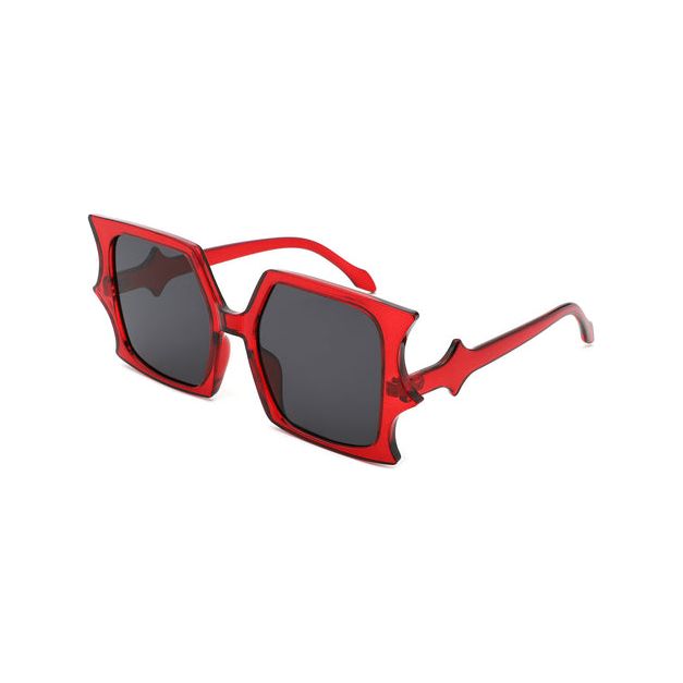 Sylas - Flat Top Irregular Bat Wing Square Sunglasses