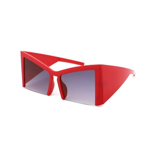 Load image into Gallery viewer, Elyndor - Oversized Geometric Square Semi-Rimless Cat Eye Sunglasses
