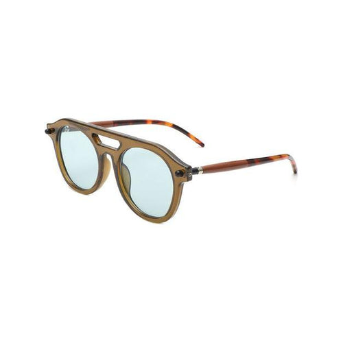 Load image into Gallery viewer, Vivid - Retro Round Brow-Bar Vintage Circle Sunglasses
