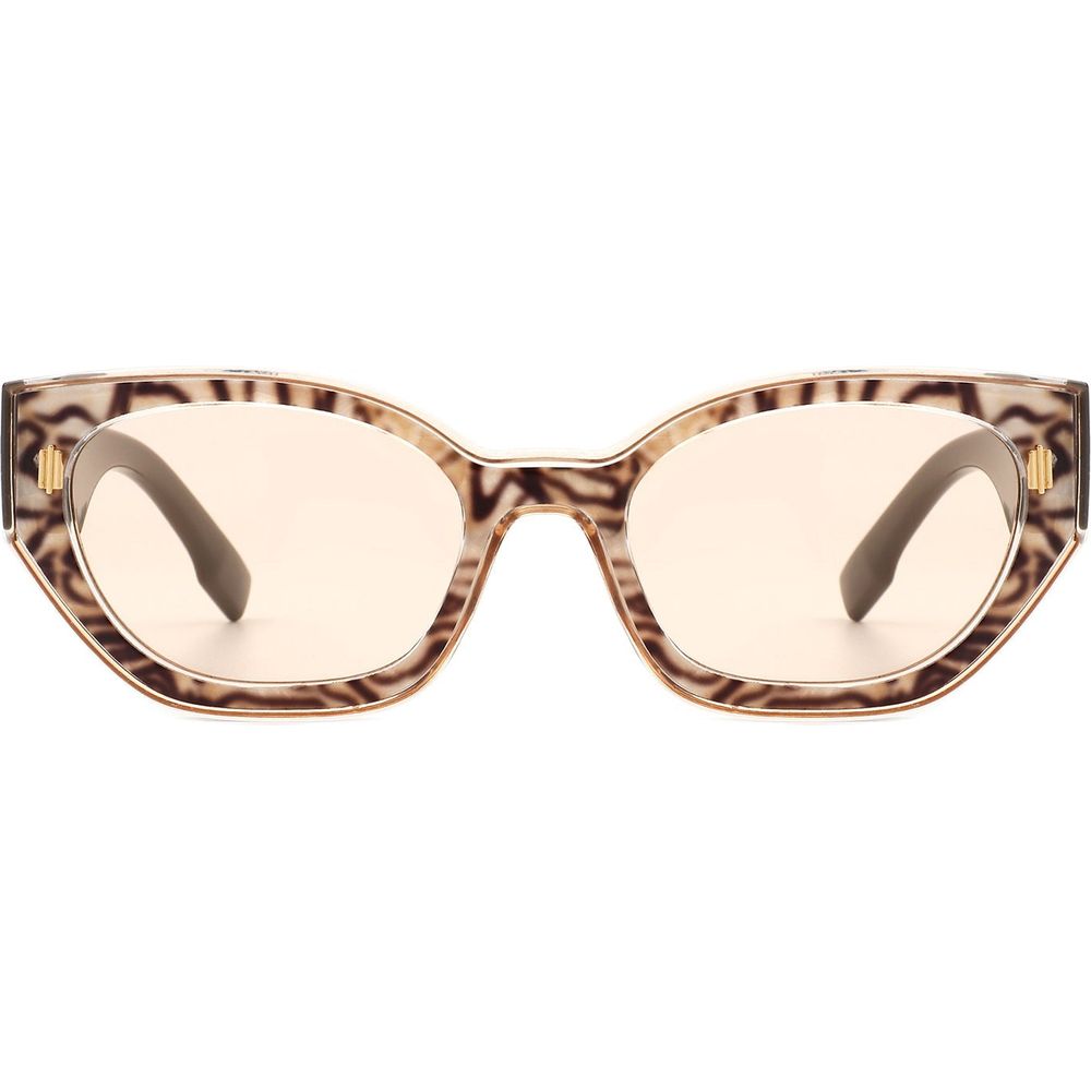 Dawnmist - Geometric Retro Round Irregular Narrow Cat Eye Sunglasses